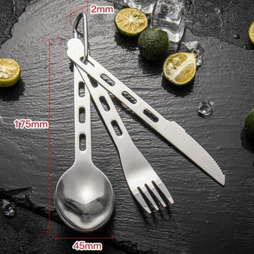 Stainless Steel Camping Cutlery Set
