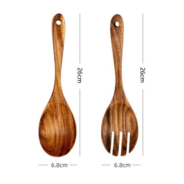 3 pcs Wooden Cooking Utensils Set