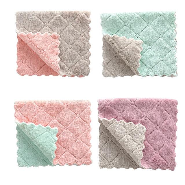 4 PCS Microfiber Kitchen Towels